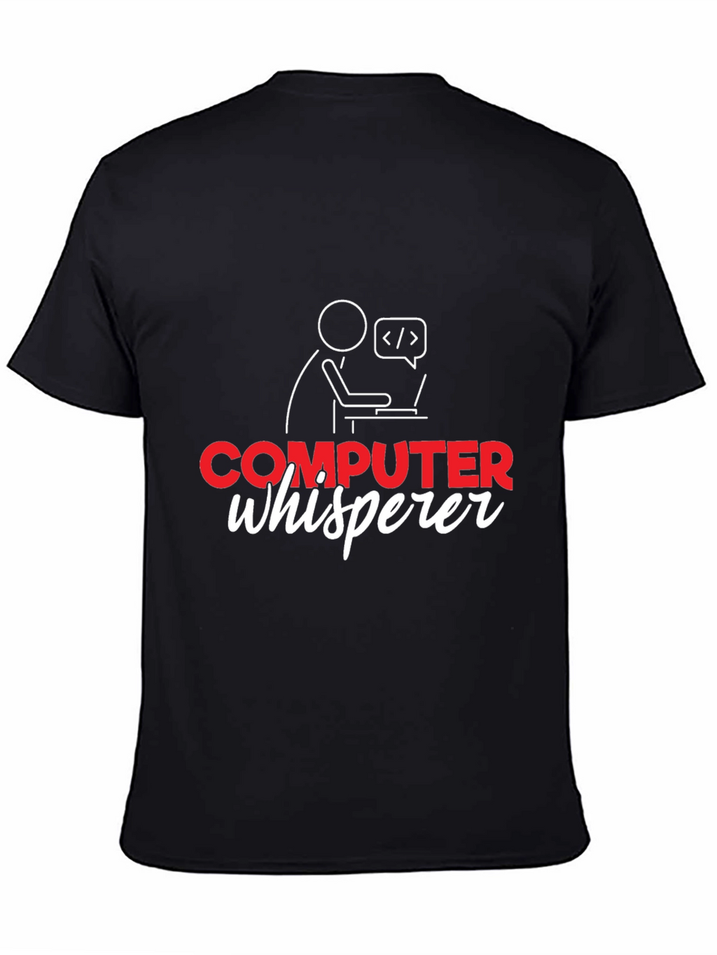 Computer Whisperer Graphic Tee - Black