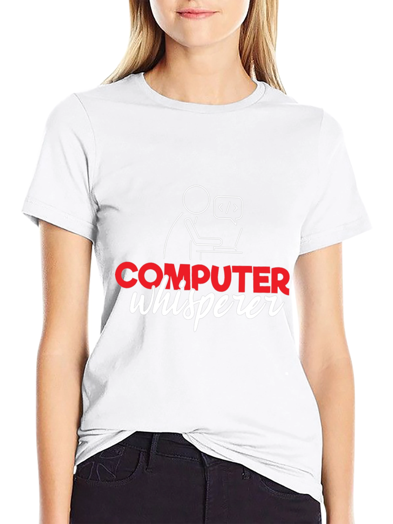 Computer Whisperer Graphic Tee - Black