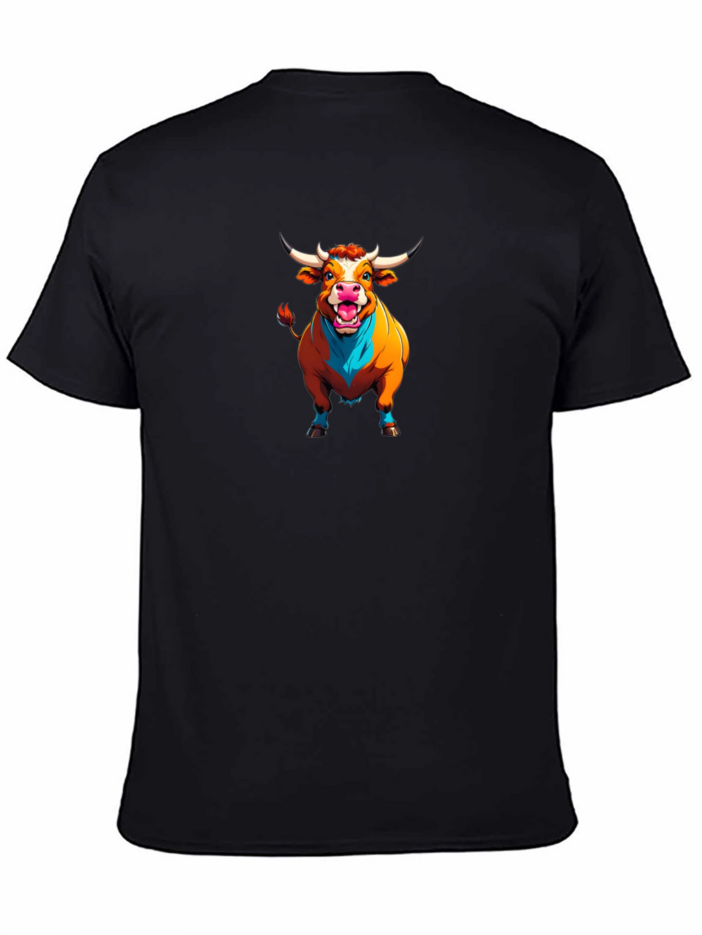 Bull Graphic Black T-Shirt