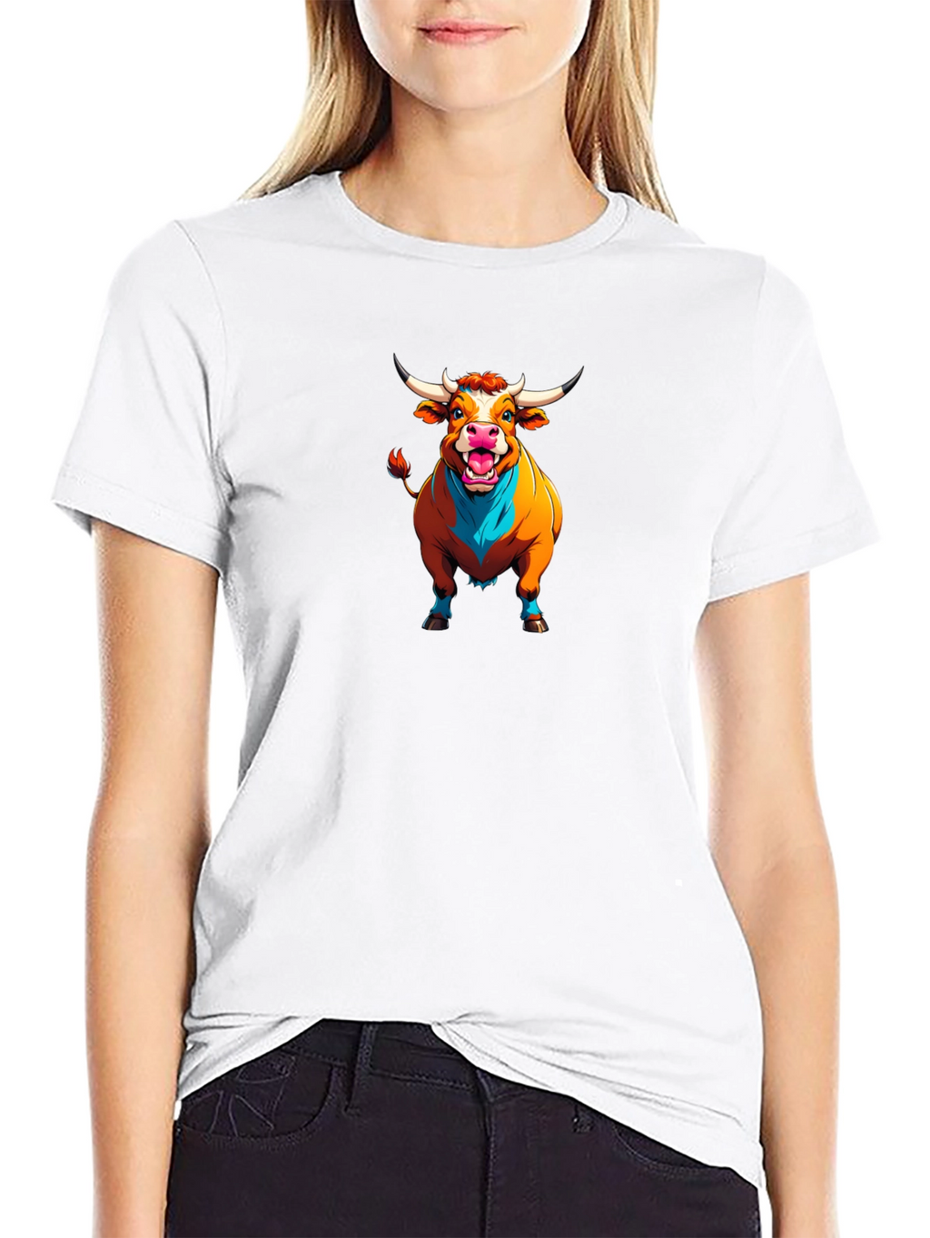 Bull Graphic Black T-Shirt