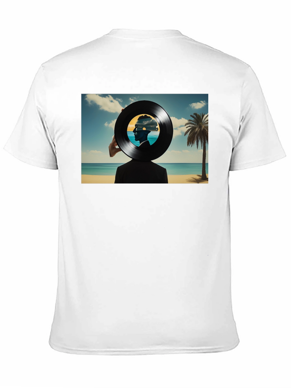 Abstract Vinyl Record Beach T-Shirt