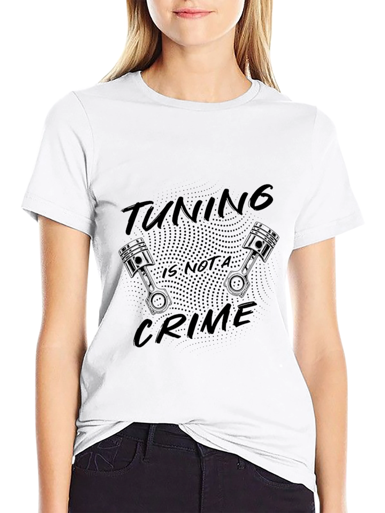 Tuning is not a Crime Black T-Shirt