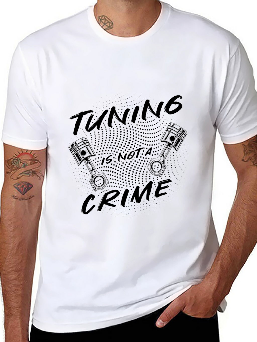 Tuning is not a Crime Black T-Shirt