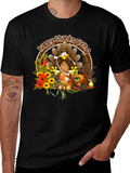 Happy Thanksgiving Turkey Graphic Tee
