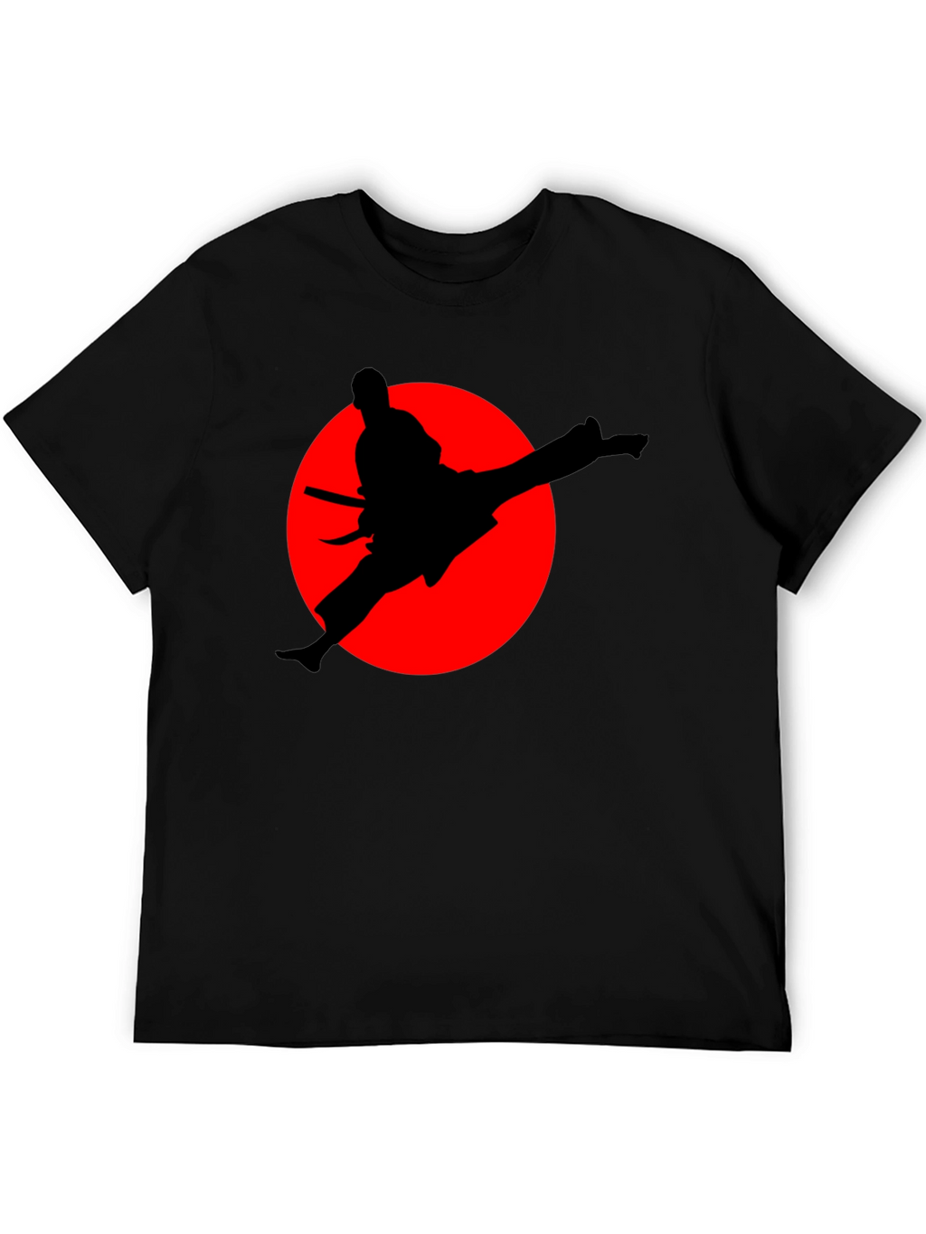 Karate Silhouette Graphic T-Shirt - Martial Arts Tee