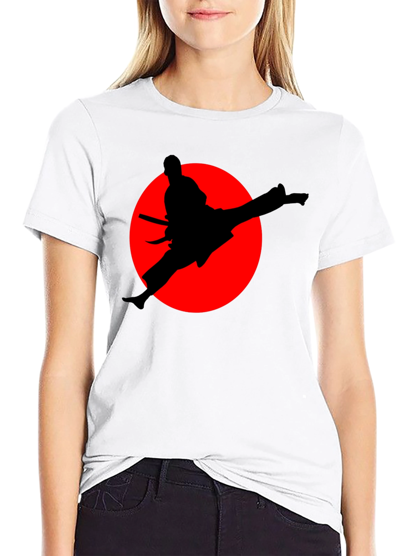 Karate Silhouette Graphic T-Shirt - Martial Arts Tee