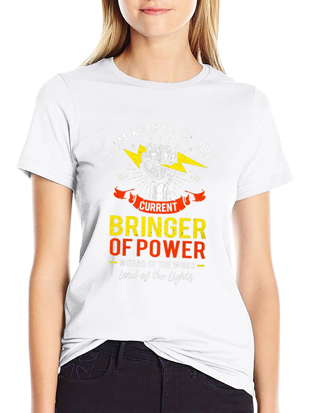 Keeper of the Current Power Electrician T-Shirt
