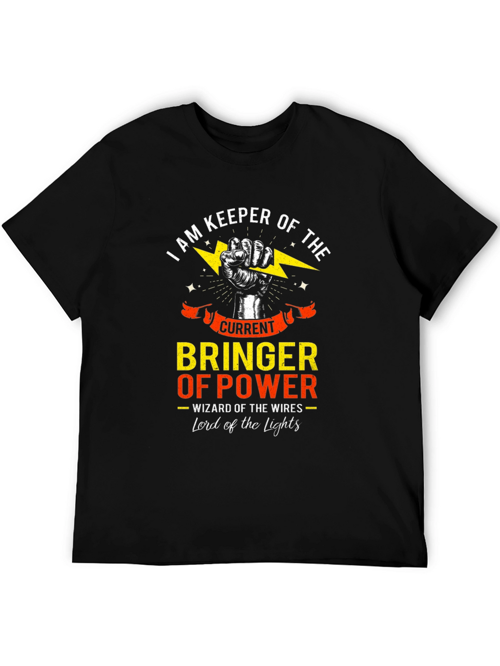 Keeper of the Current Power Electrician T-Shirt