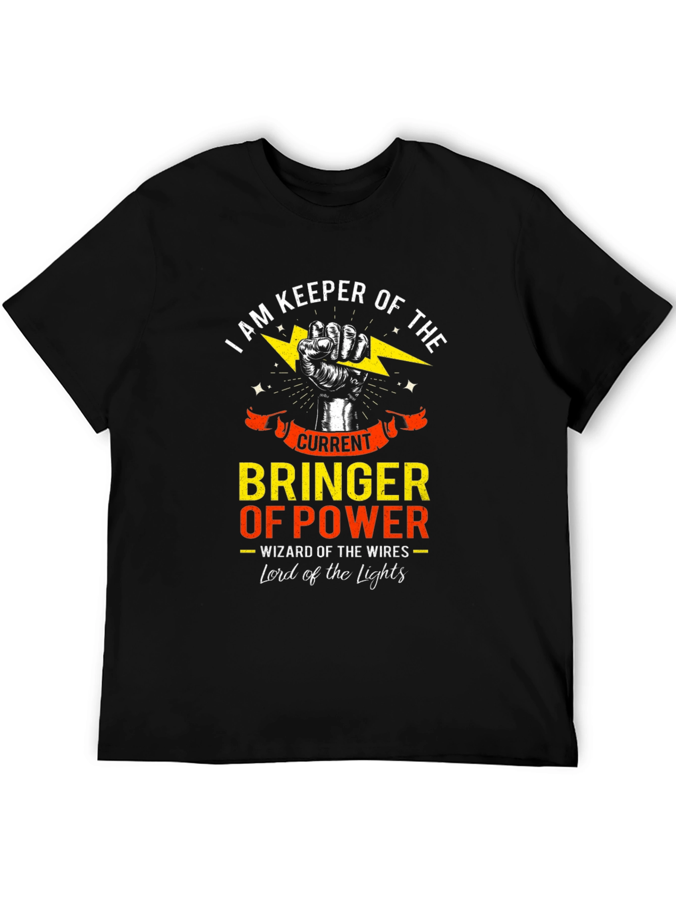 Keeper of the Current Power Electrician T-Shirt