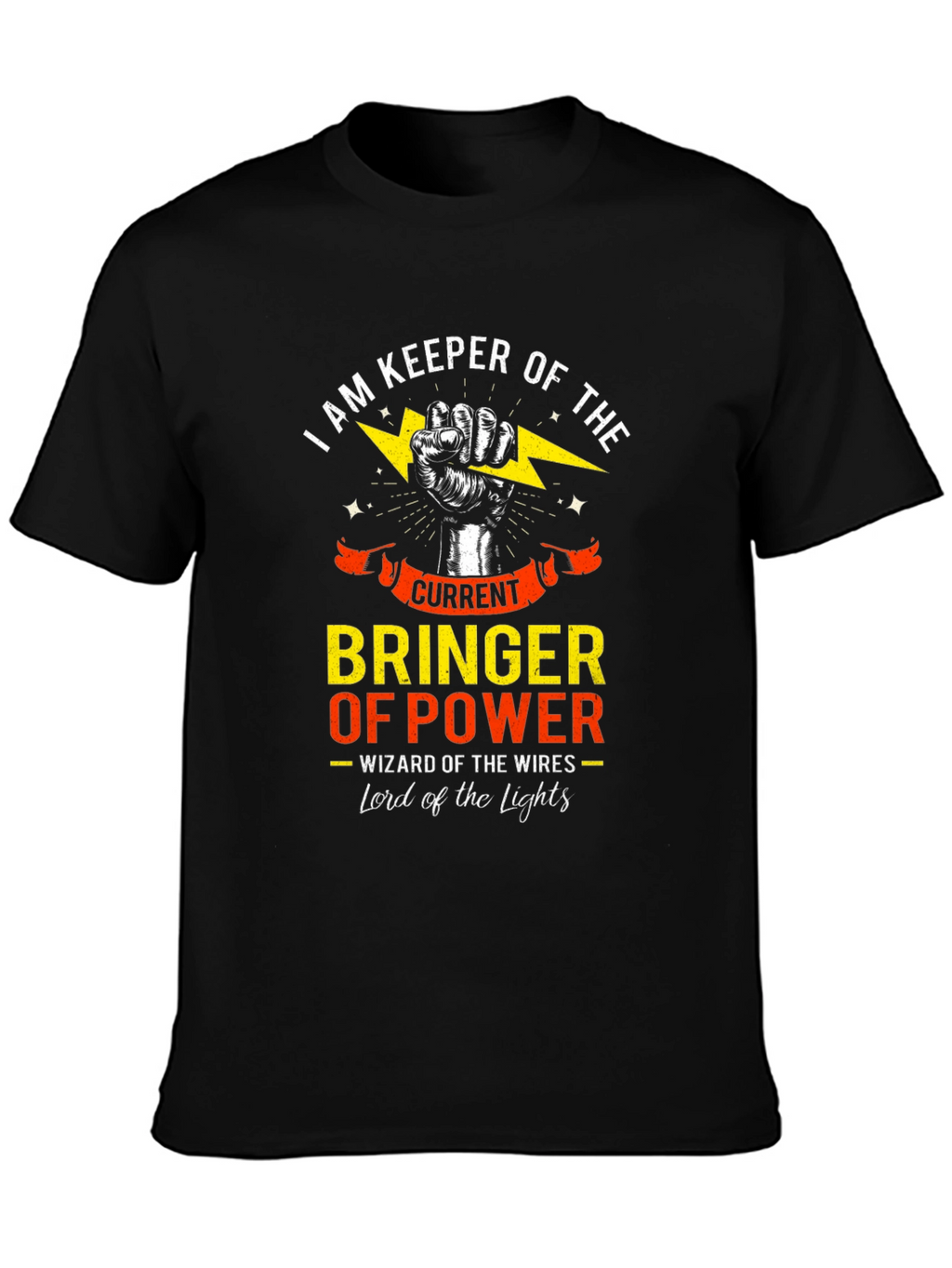 Keeper of the Current Power Electrician T-Shirt