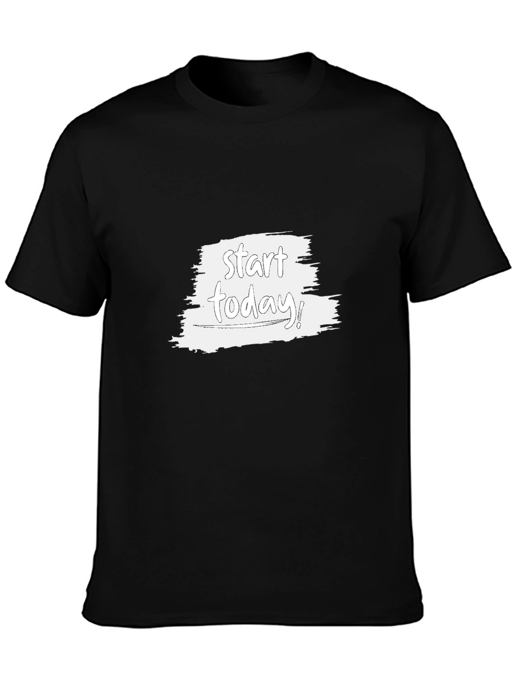 Start Today Black Tee - Inspirational Graphic T-Shirt