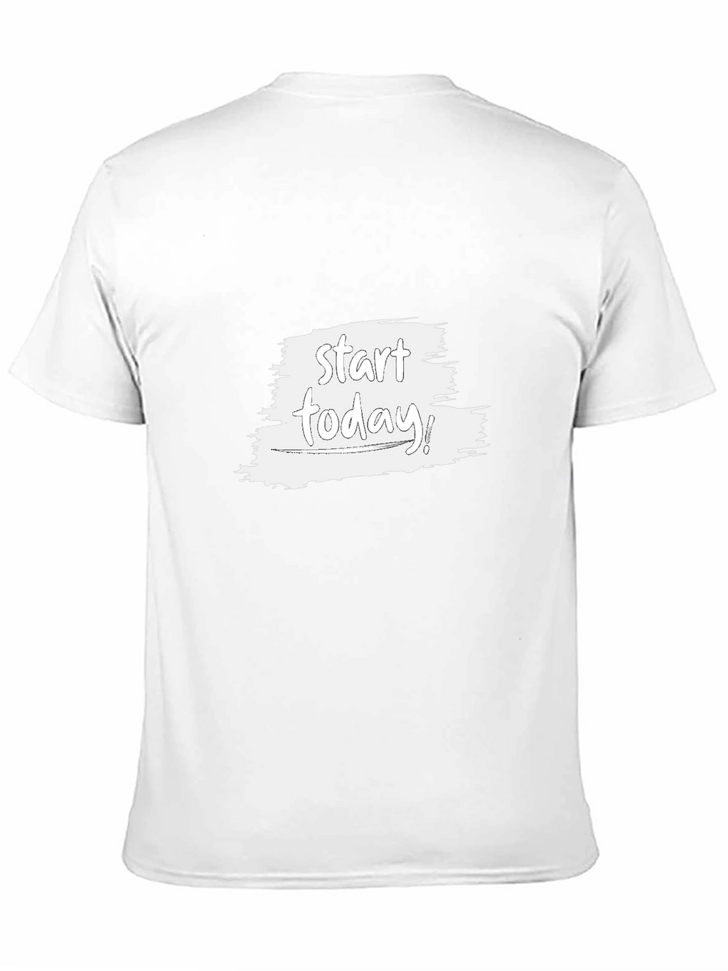 Start Today Black Tee - Inspirational Graphic T-Shirt