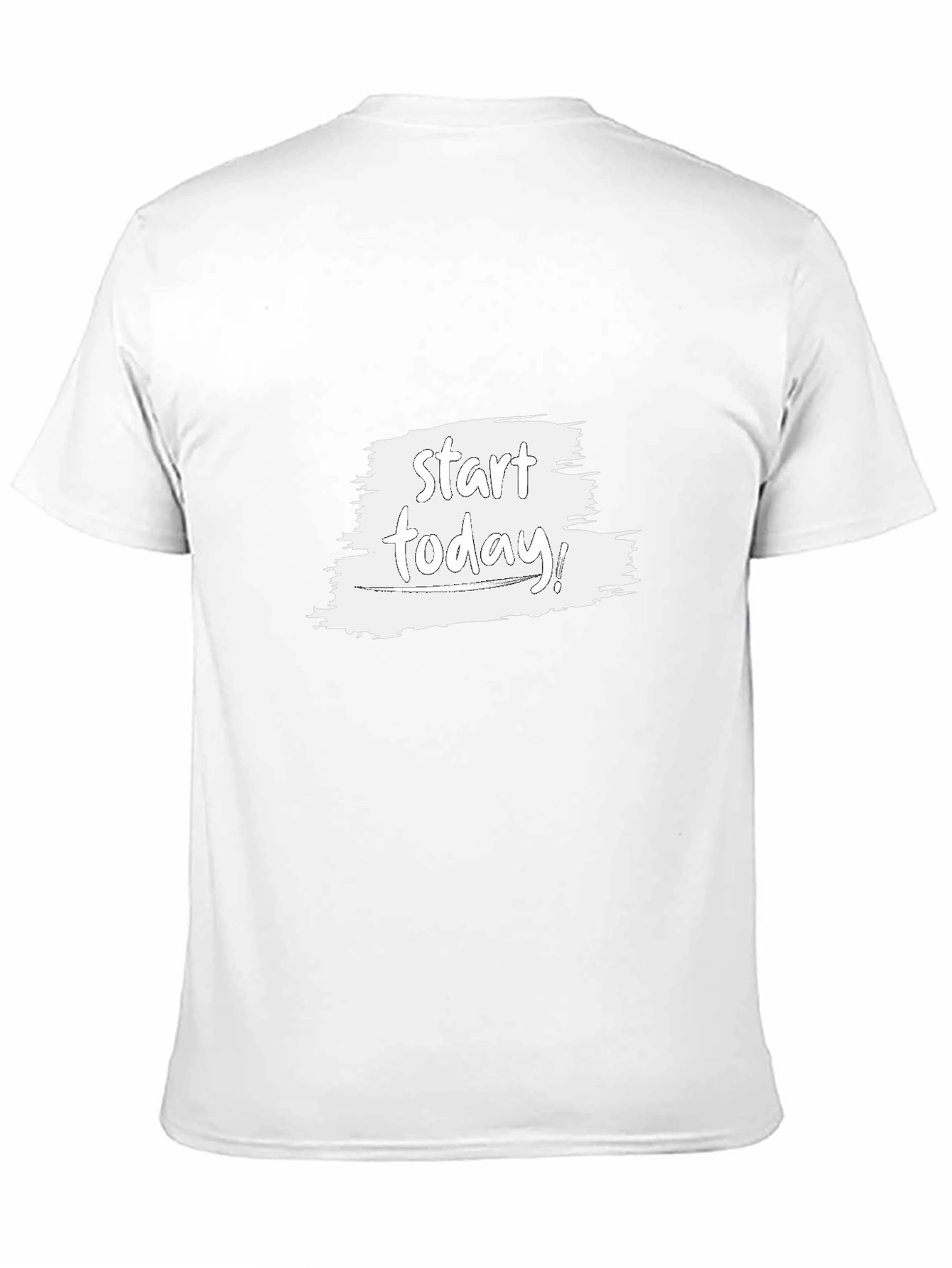 Start Today Black Tee - Inspirational Graphic T-Shirt