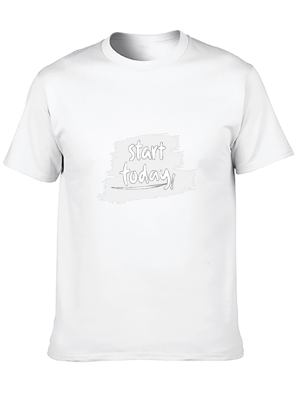 Start Today Black Tee - Inspirational Graphic T-Shirt