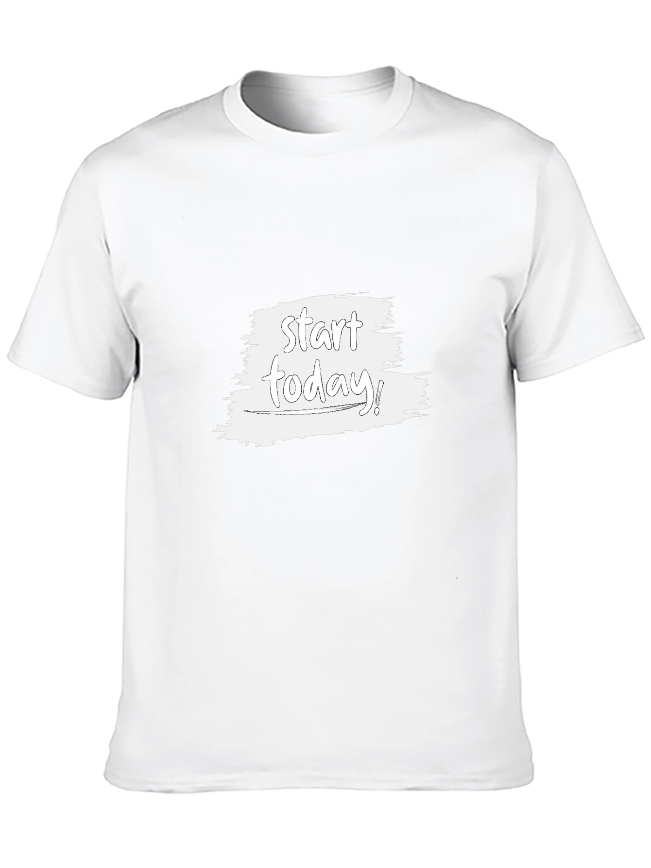 Start Today Black Tee - Inspirational Graphic T-Shirt