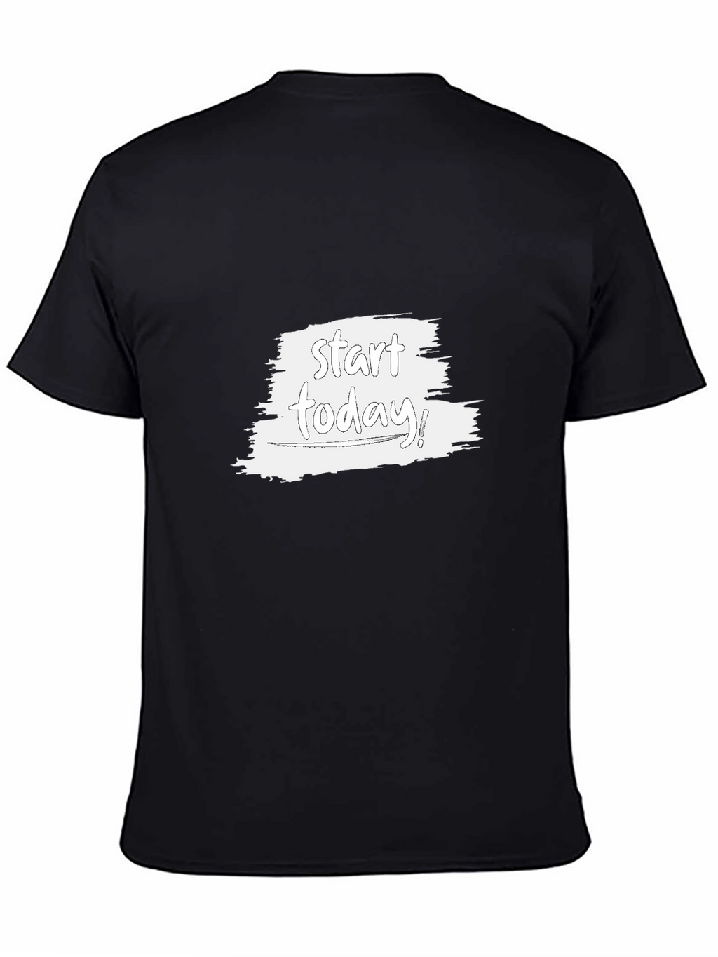 Start Today Black Tee - Inspirational Graphic T-Shirt
