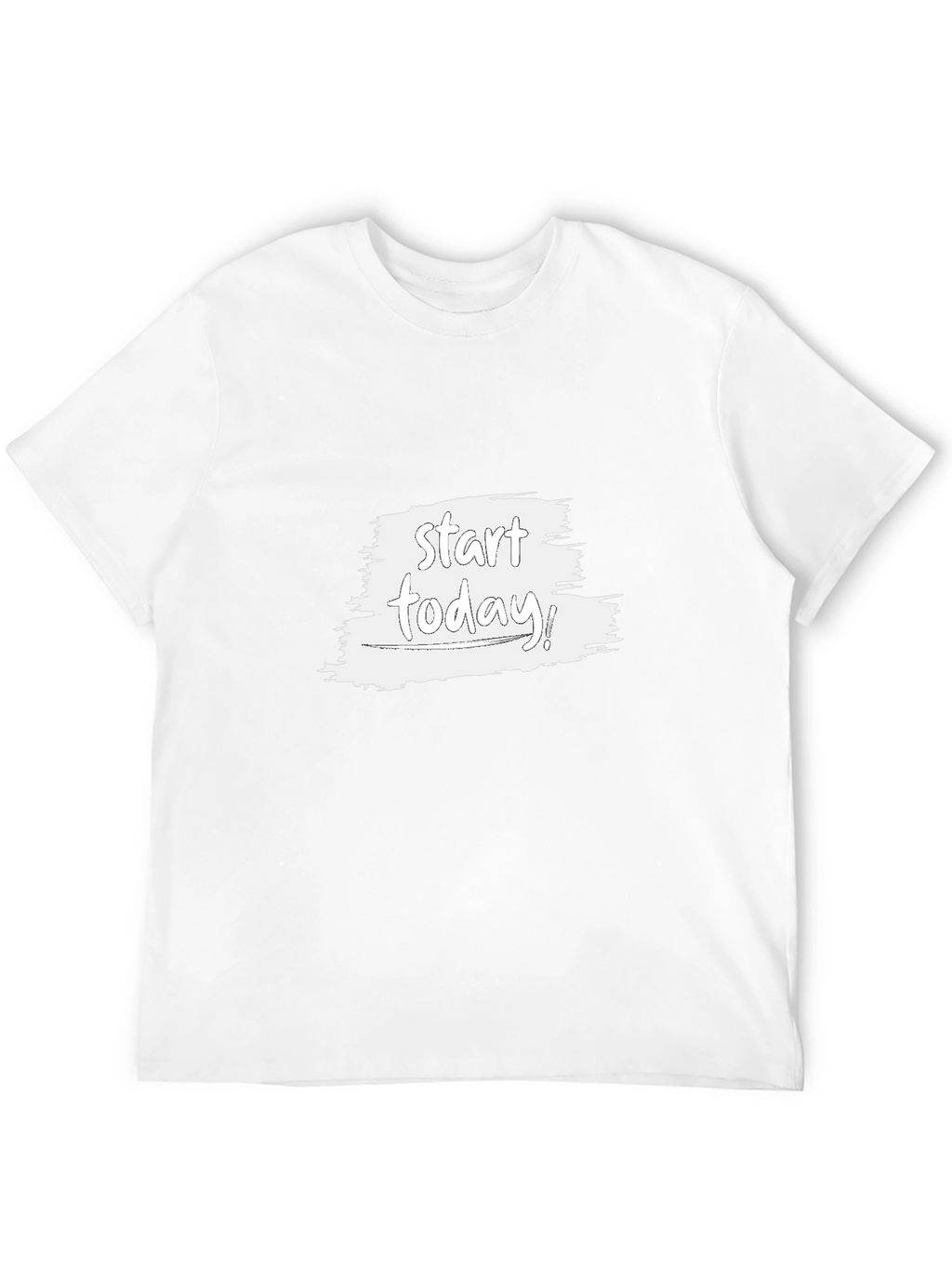 Start Today Black Tee - Inspirational Graphic T-Shirt