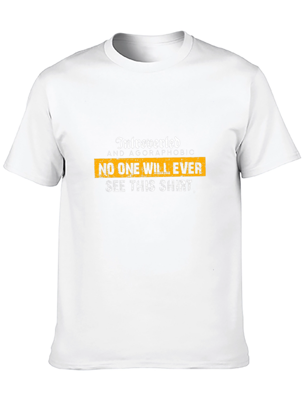 Introverted Agoraphobic Graphic T-Shirt - Black
