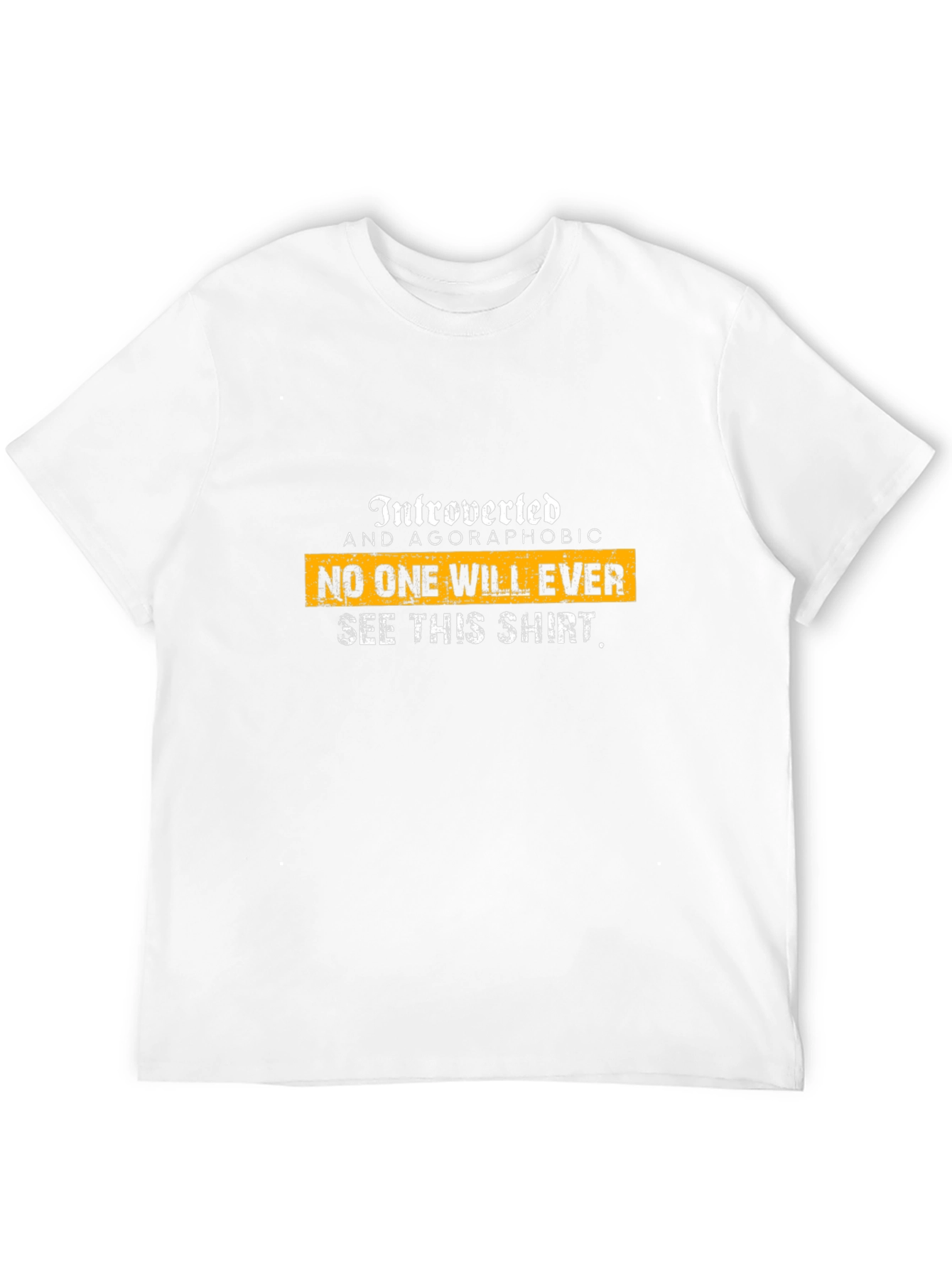 Introverted Agoraphobic Graphic T-Shirt - Black
