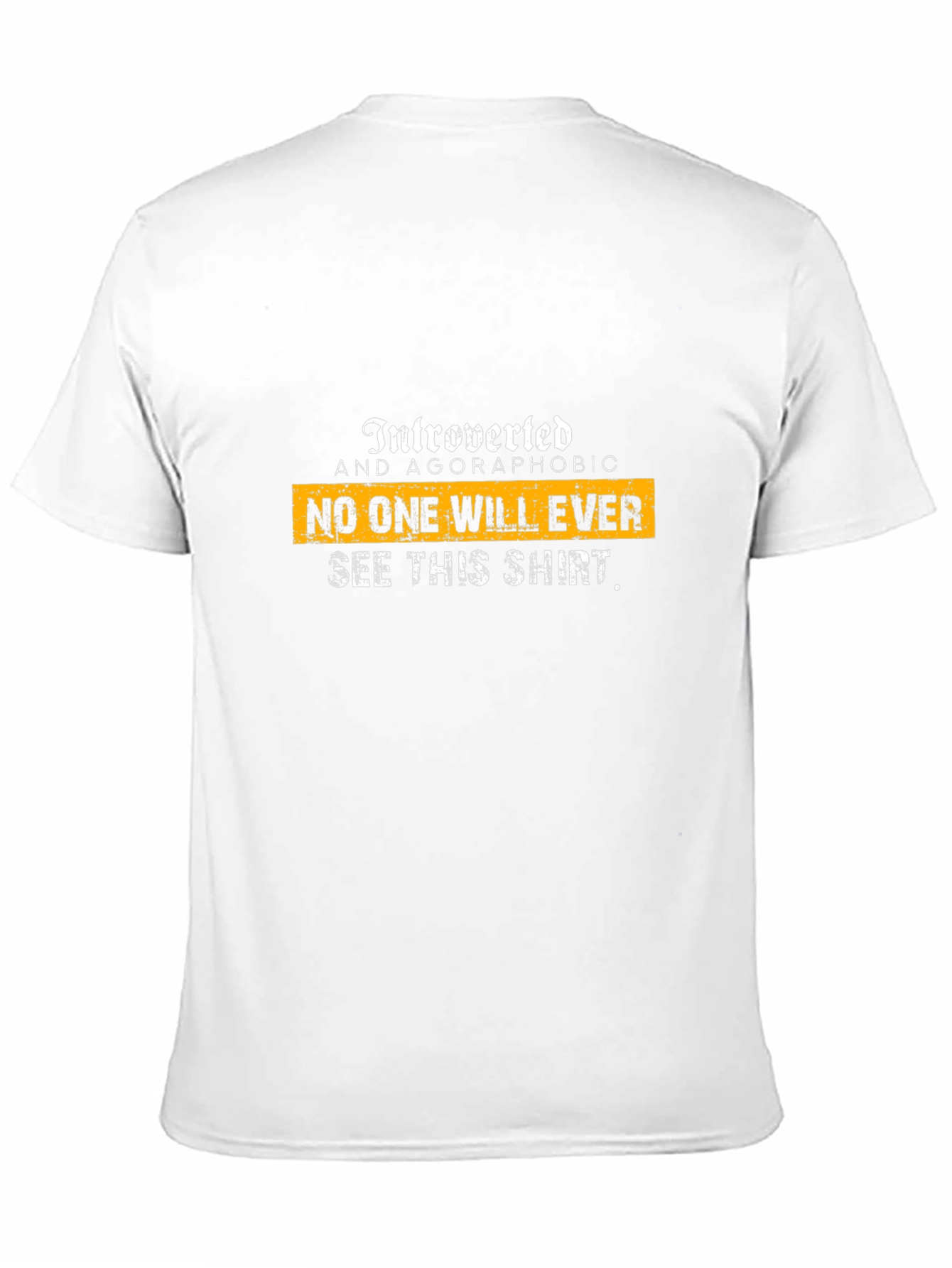 Introverted Agoraphobic Graphic T-Shirt - Black