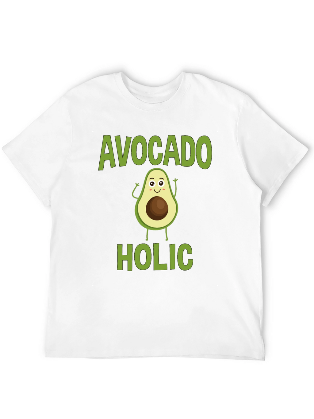 Avocado-holic Graphic Tee - Black Cotton T-Shirt