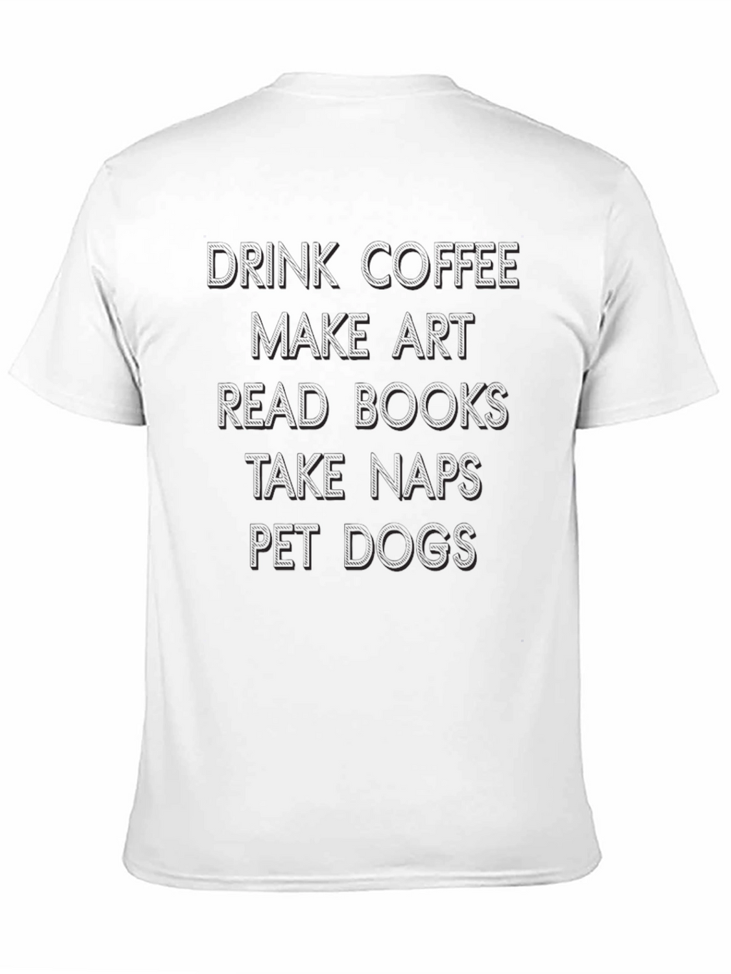 Black Graphic Tee - Drink Coffee Make Art