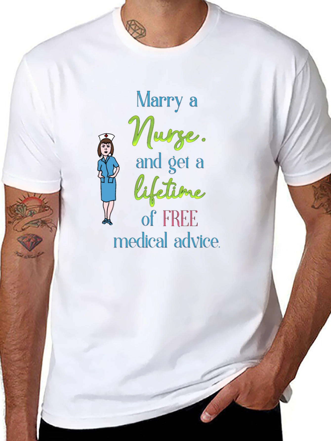 Marry A Nurse Graphic T-Shirt