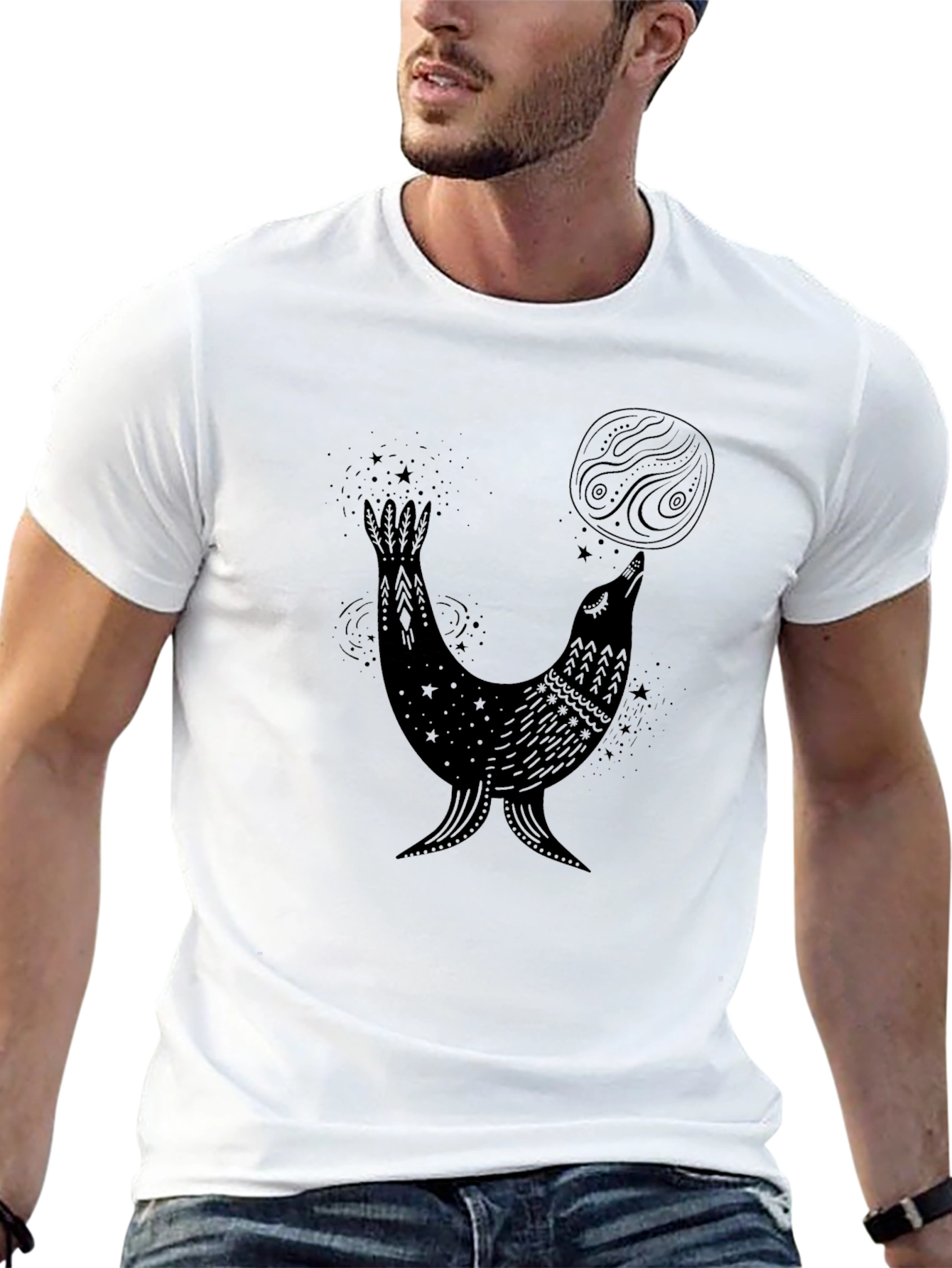 Mystical Seal T-Shirt - Unique Graphic Tee