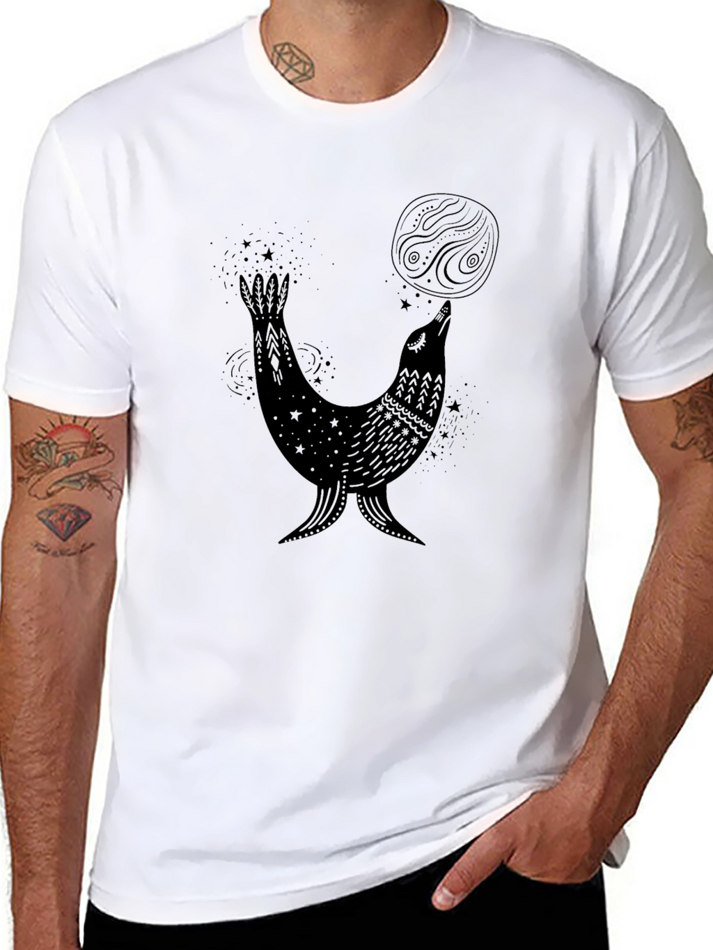 Mystical Seal T-Shirt - Unique Graphic Tee