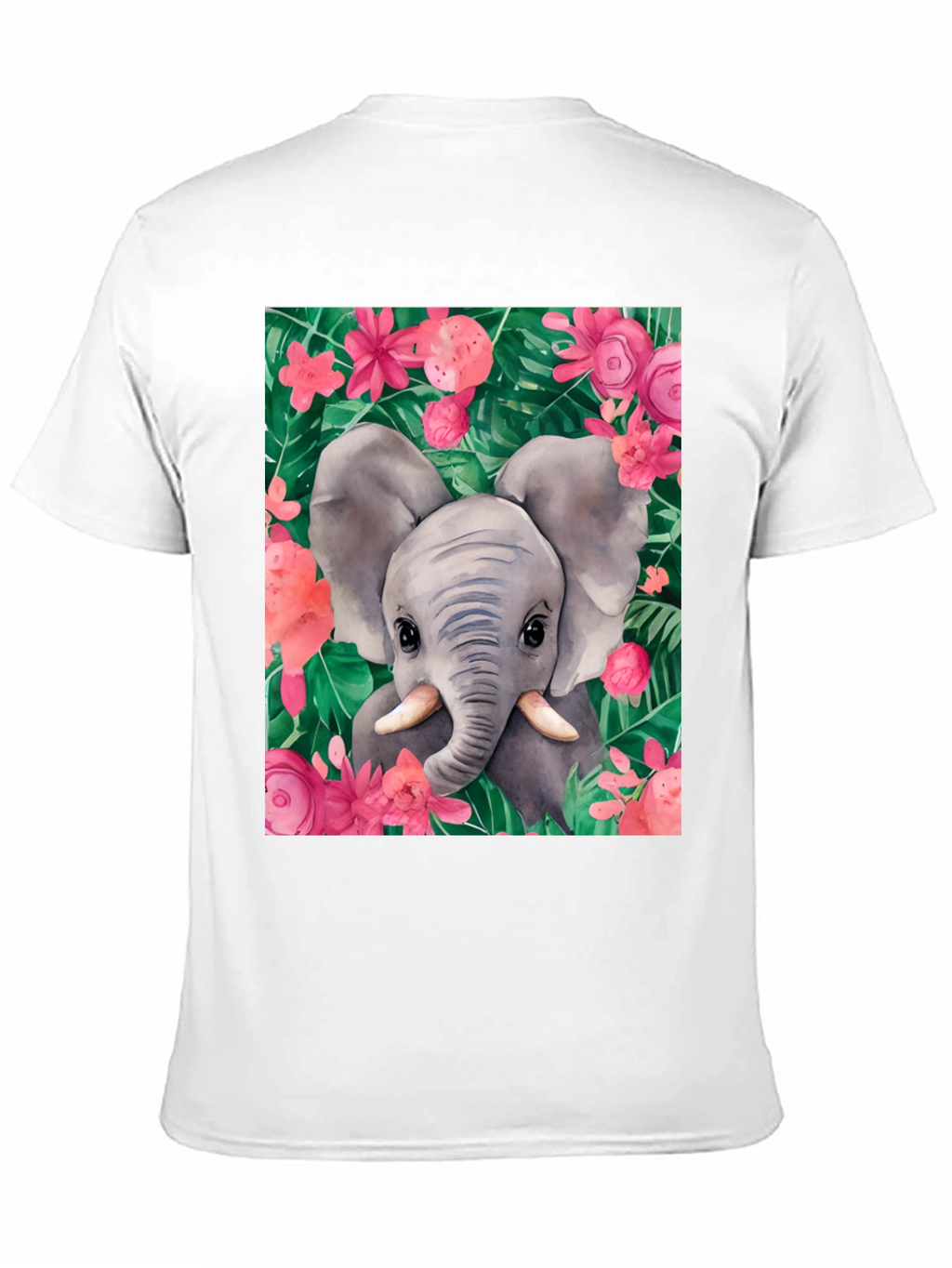 Elephant Floral Graphic Tee