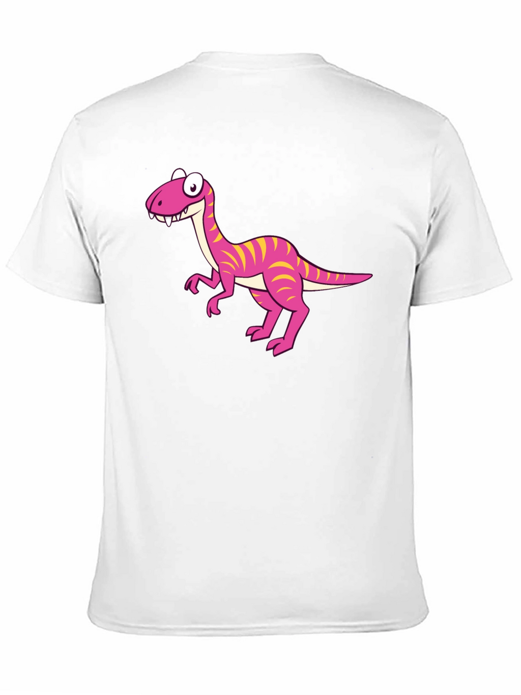 Cartoon Dinosaur Graphic Print Mens Tee - Black