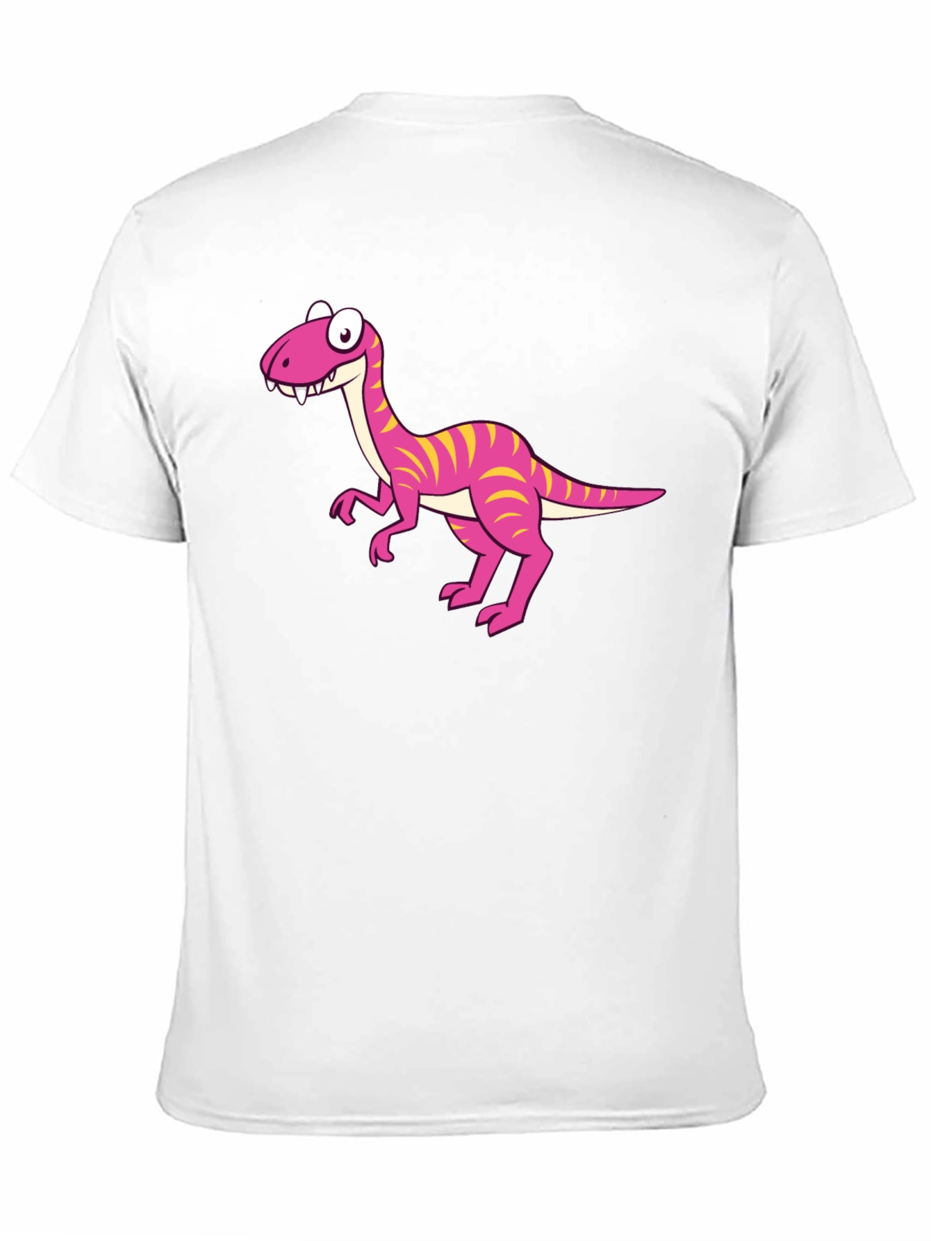 Cartoon Dinosaur Graphic Print Mens Tee - Black