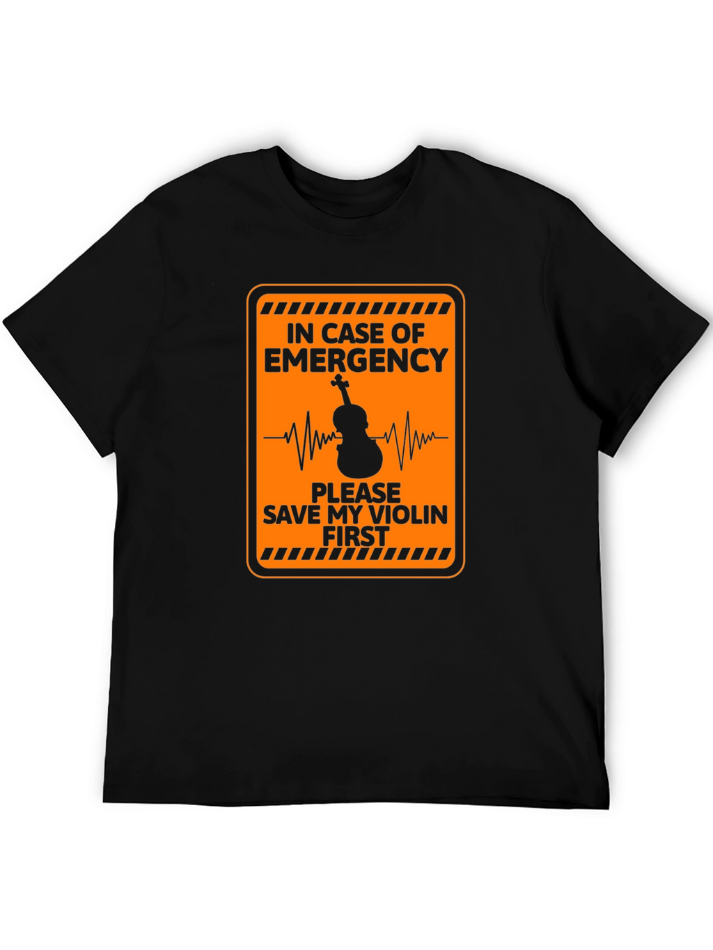 Emergency Save My Violin First Black T-Shirt