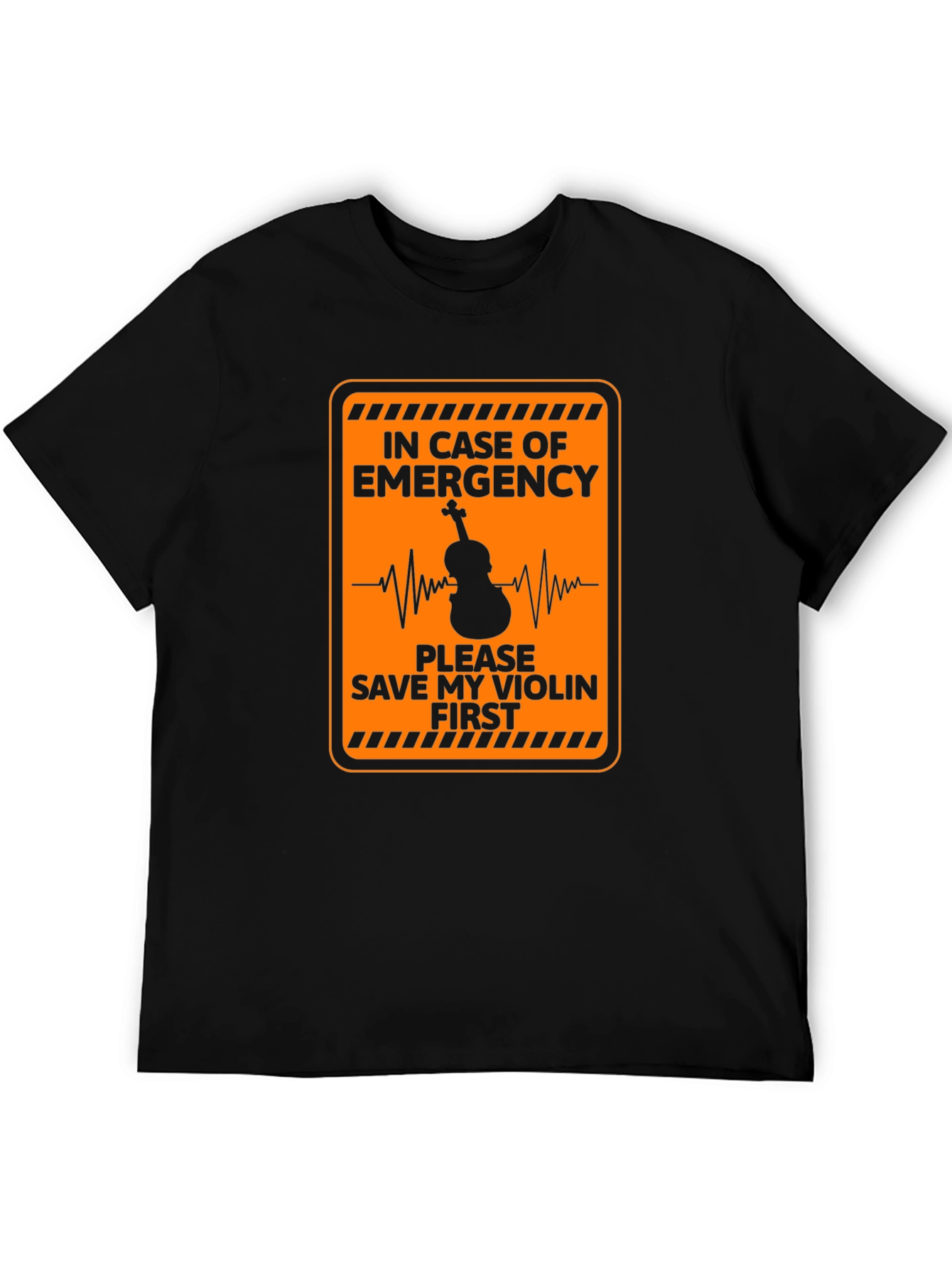 Emergency Save My Violin First Black T-Shirt
