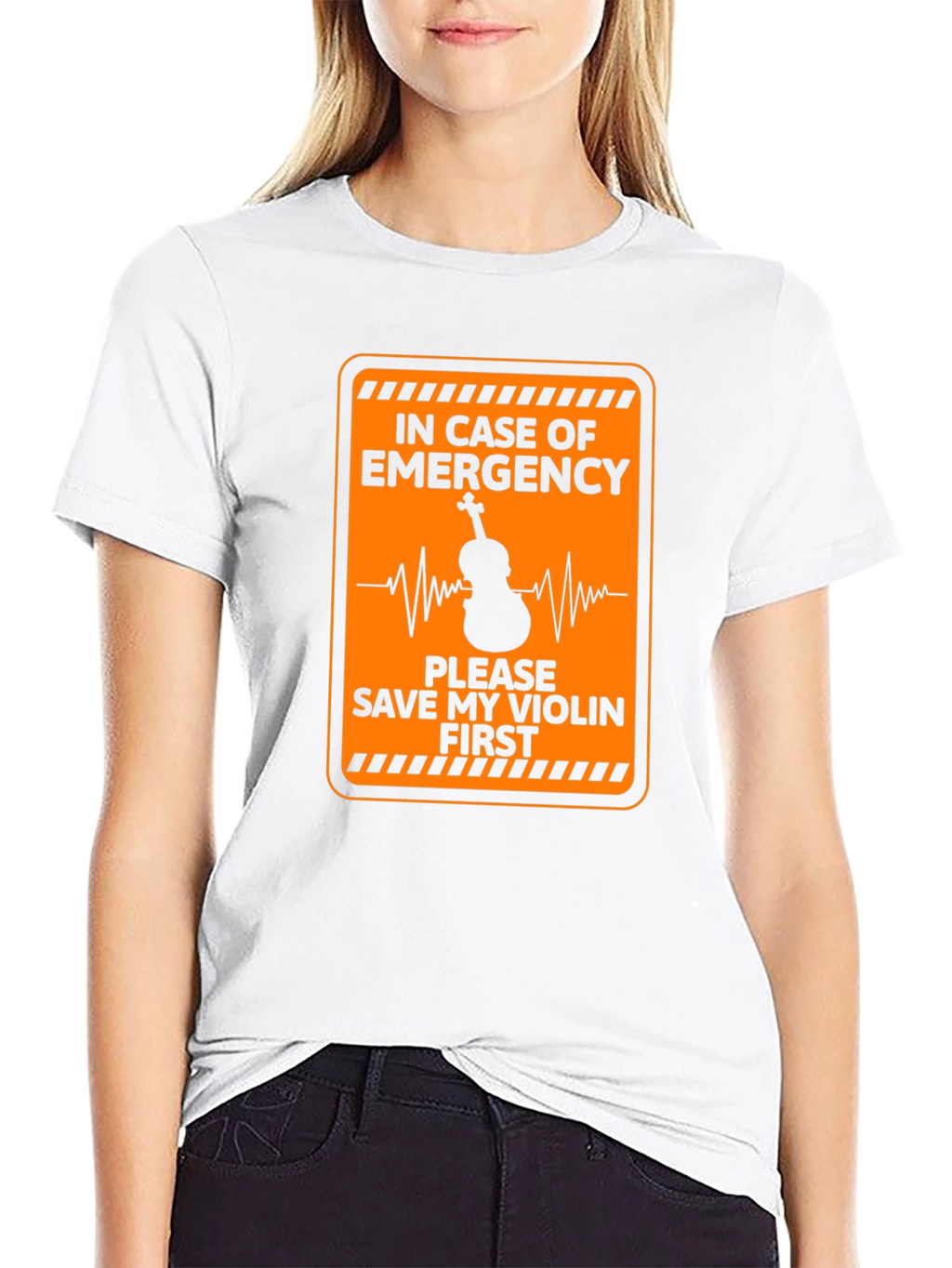 Emergency Save My Violin First Black T-Shirt