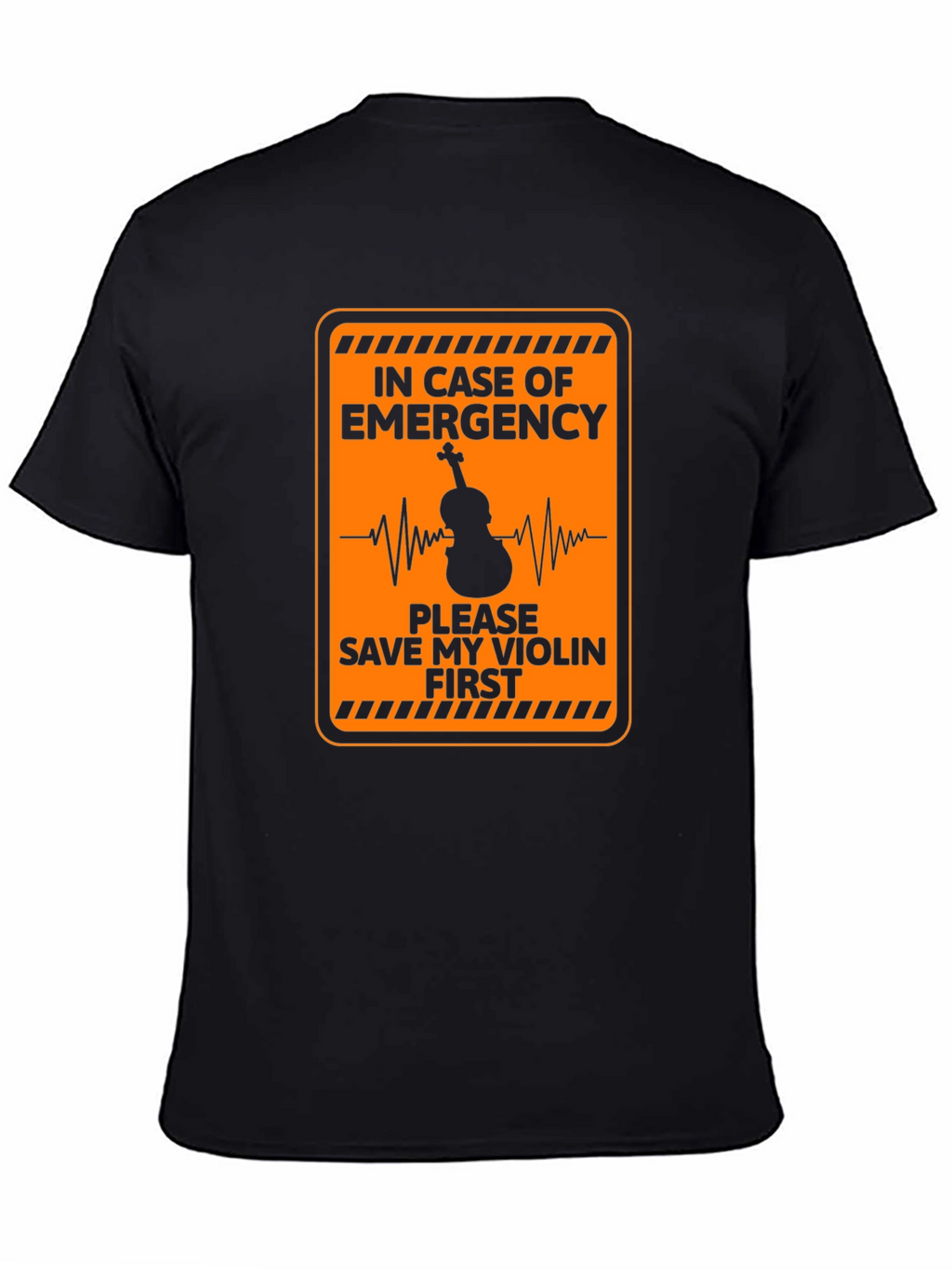 Emergency Save My Violin First Black T-Shirt