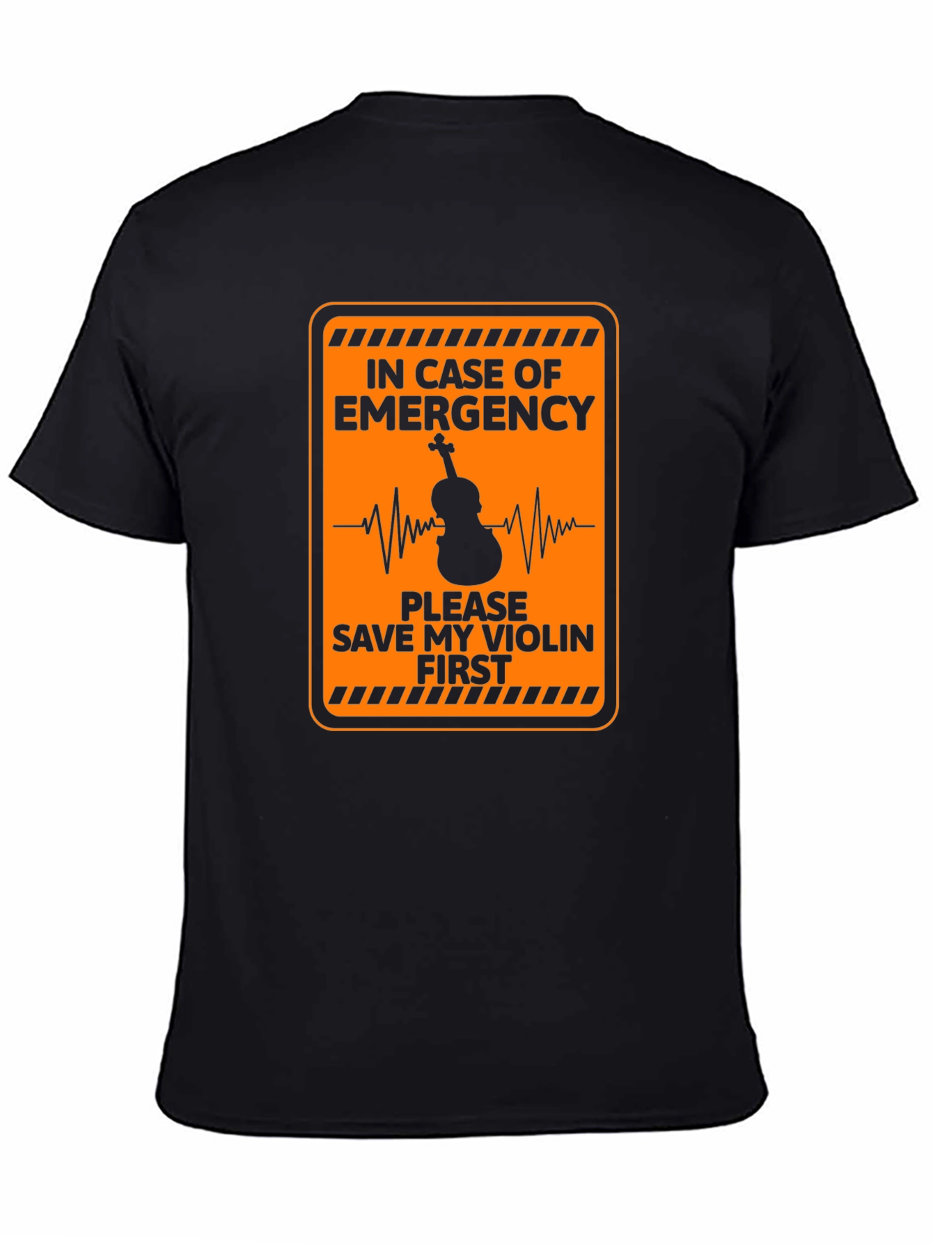 Emergency Save My Violin First Black T-Shirt