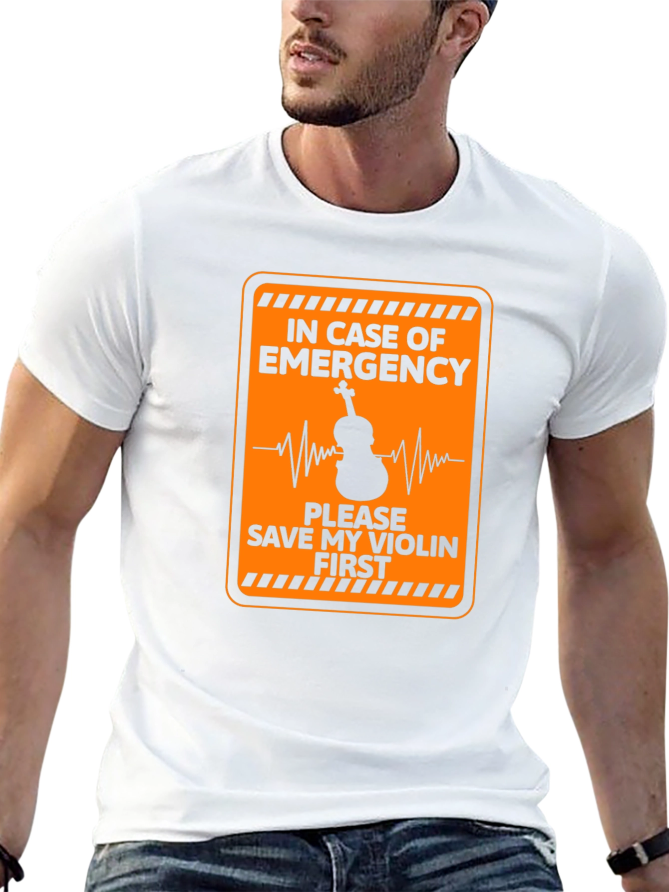 Emergency Save My Violin First Black T-Shirt