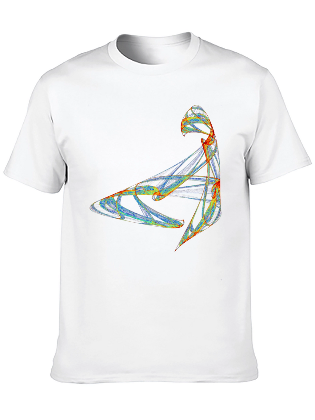 Abstract Art Graphic Tee - Black Casual Cotton Shirt