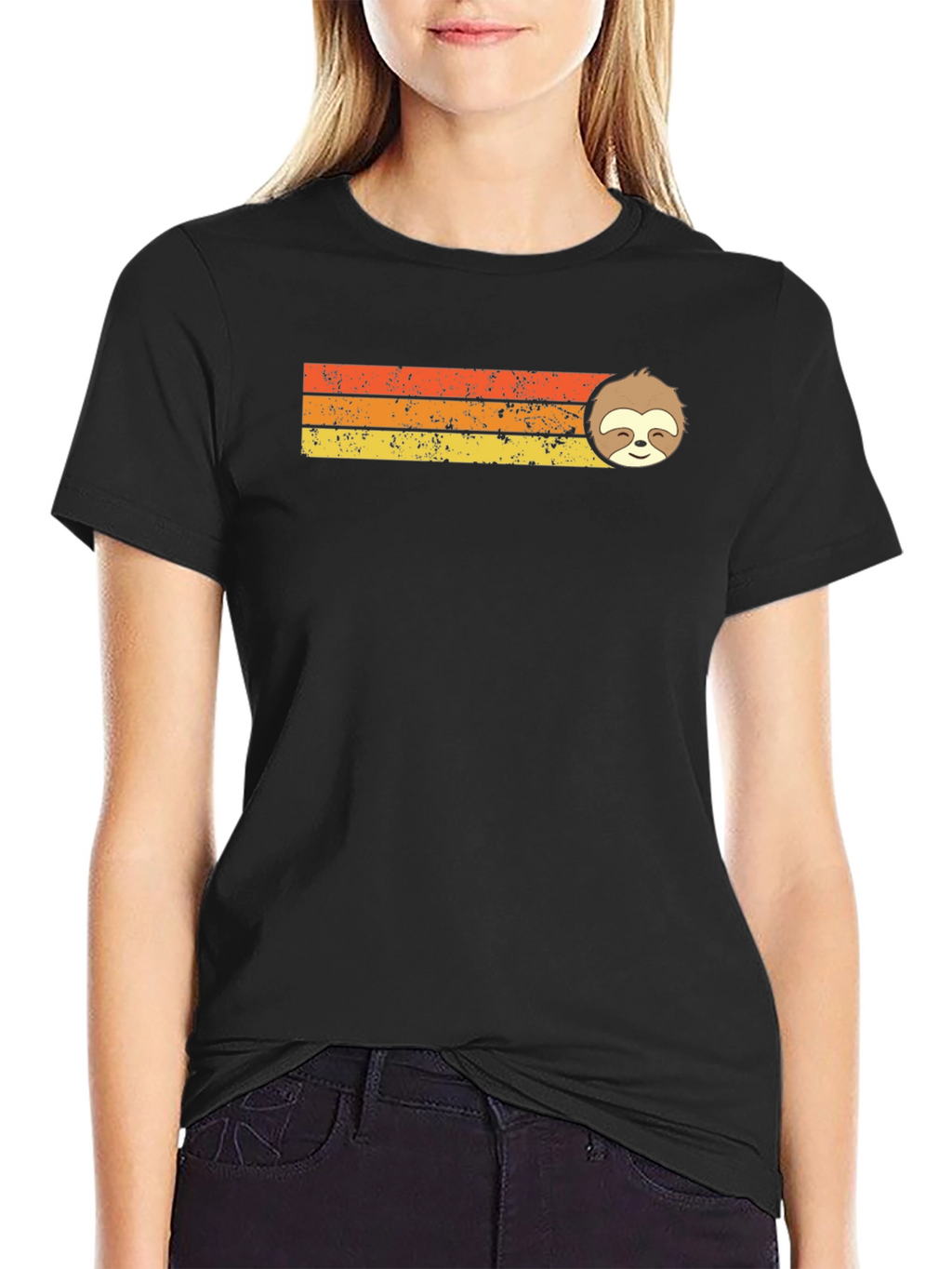 Sloth Graphic T-Shirt - Retro Style