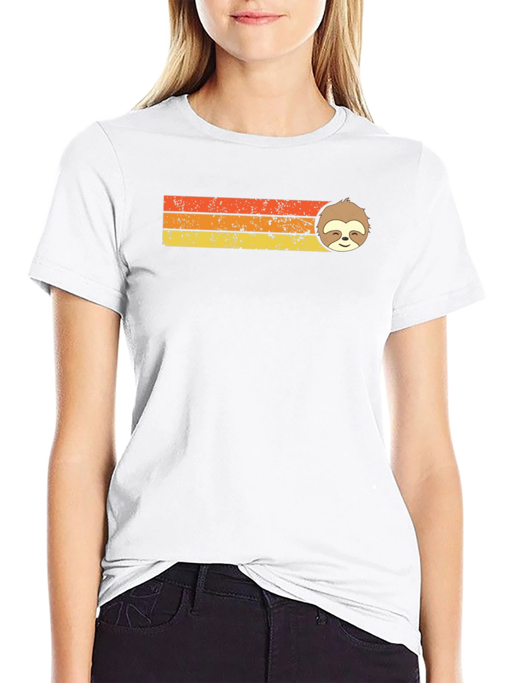 Sloth Graphic T-Shirt - Retro Style
