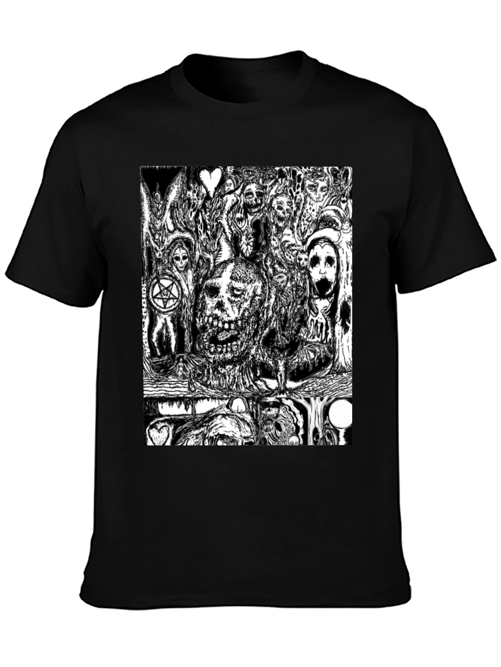 Skull Graphic Tee - Black Cotton Comfort