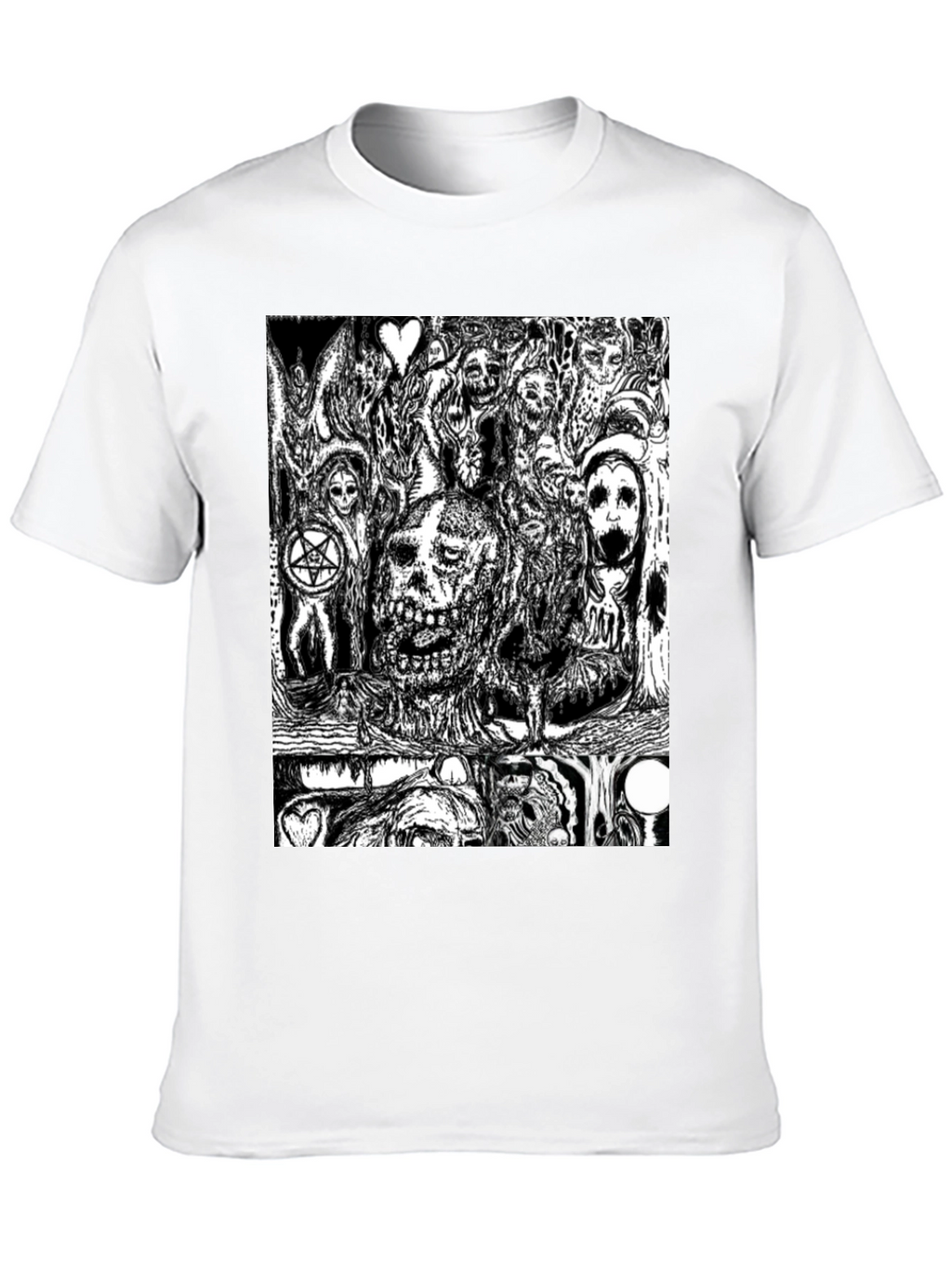 Skull Graphic Tee - Black Cotton Comfort