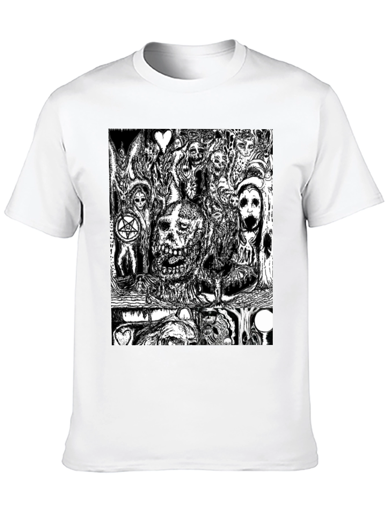 Skull Graphic Tee - Black Cotton Comfort