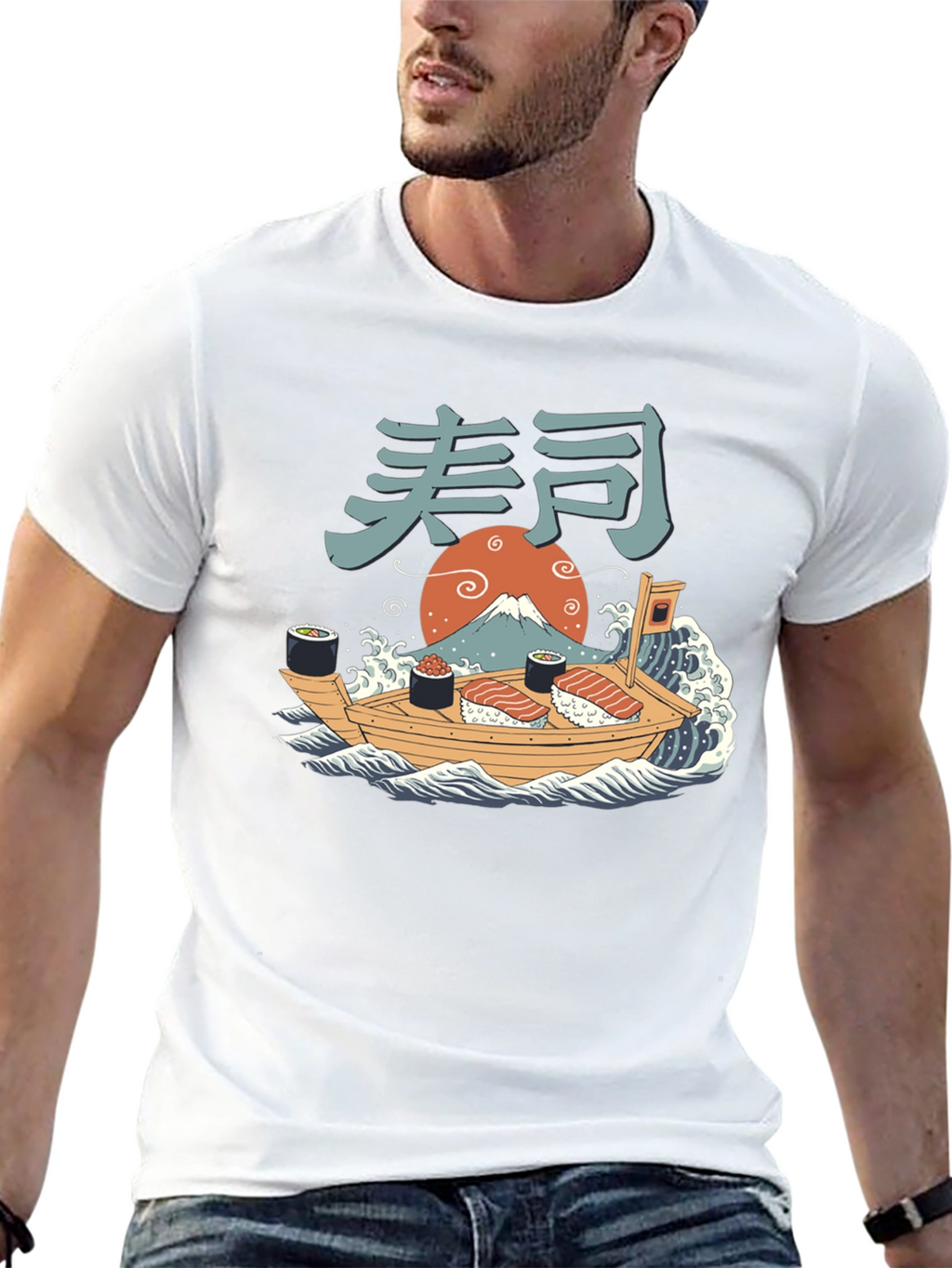 Sushi Boat T-Shirt - Japanese Art Tee