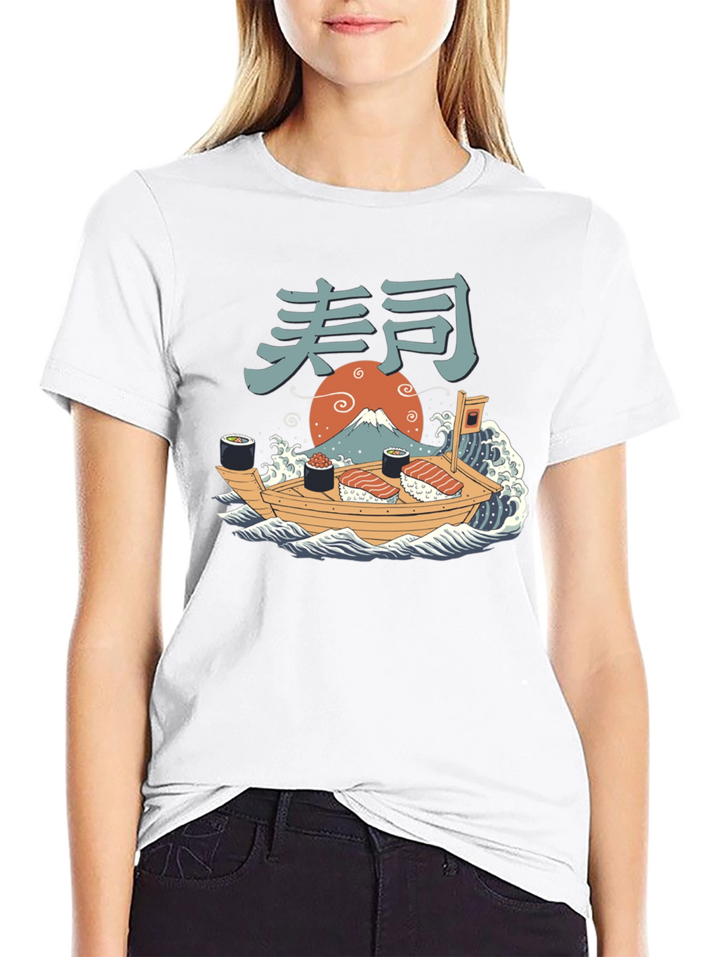 Sushi Boat T-Shirt - Japanese Art Tee