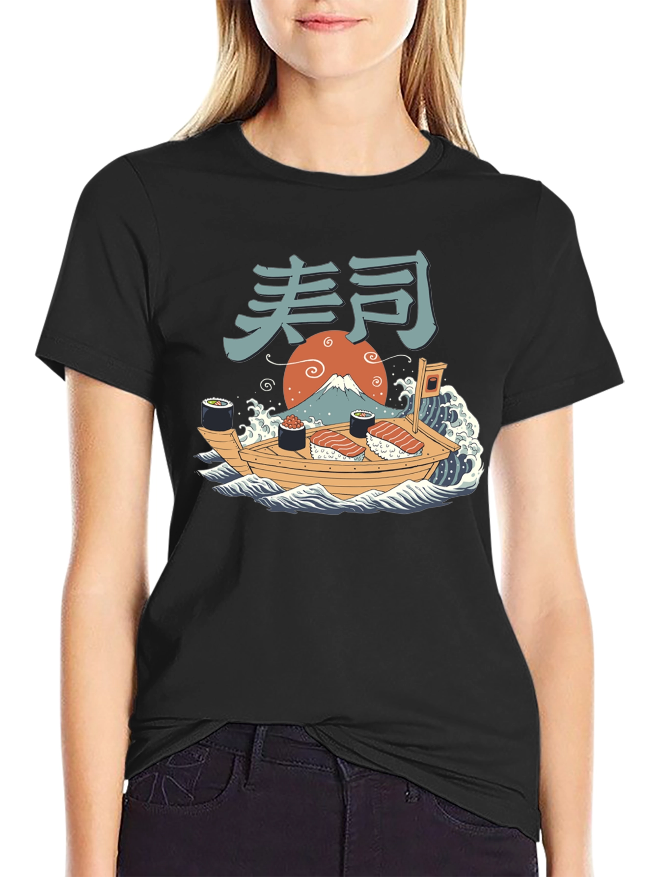 Sushi Boat T-Shirt - Japanese Art Tee