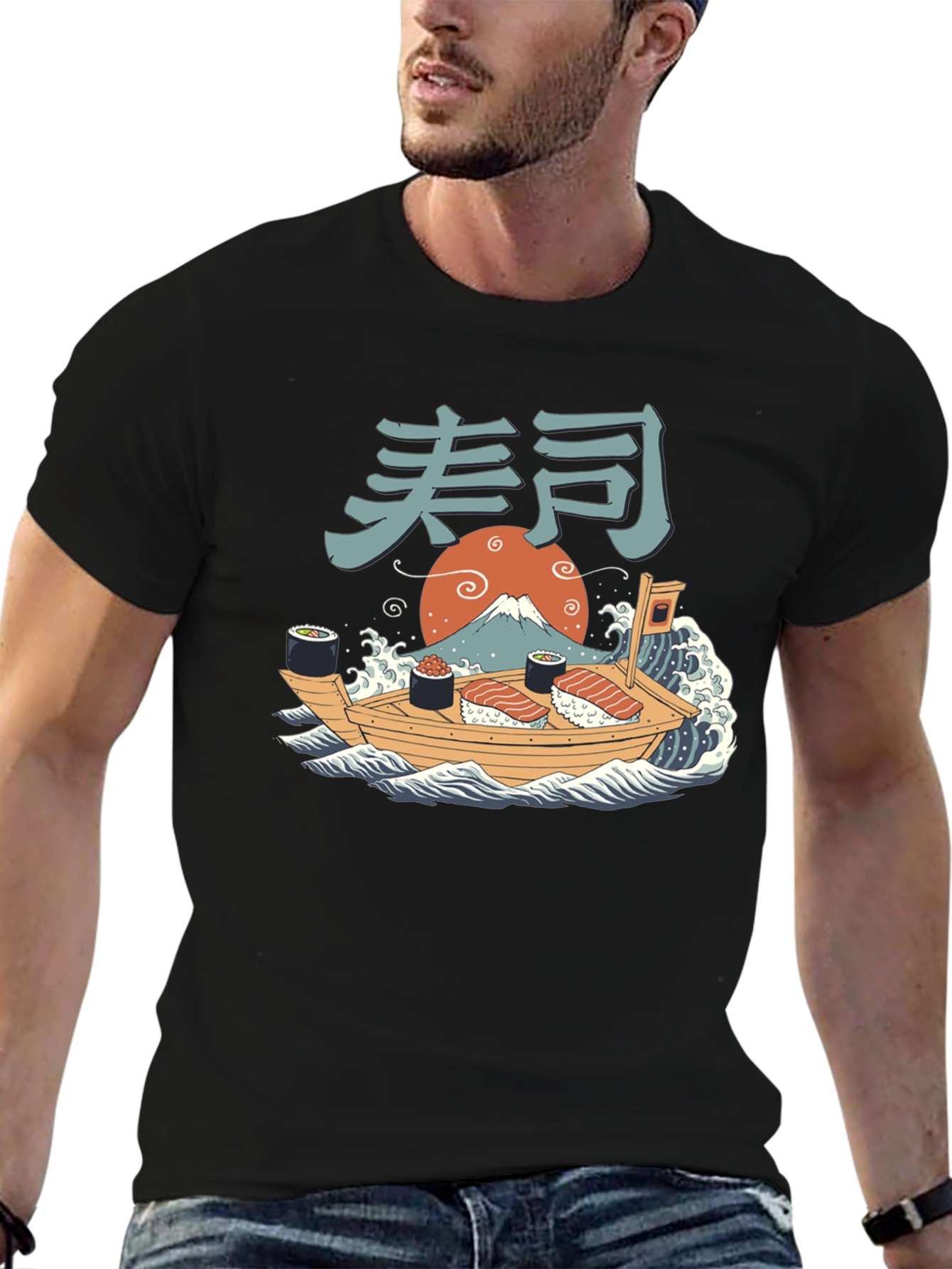 Sushi Boat T-Shirt - Japanese Art Tee