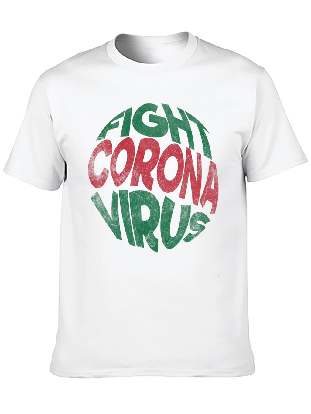 Fight Corona Virus Graphic Print T-Shirt