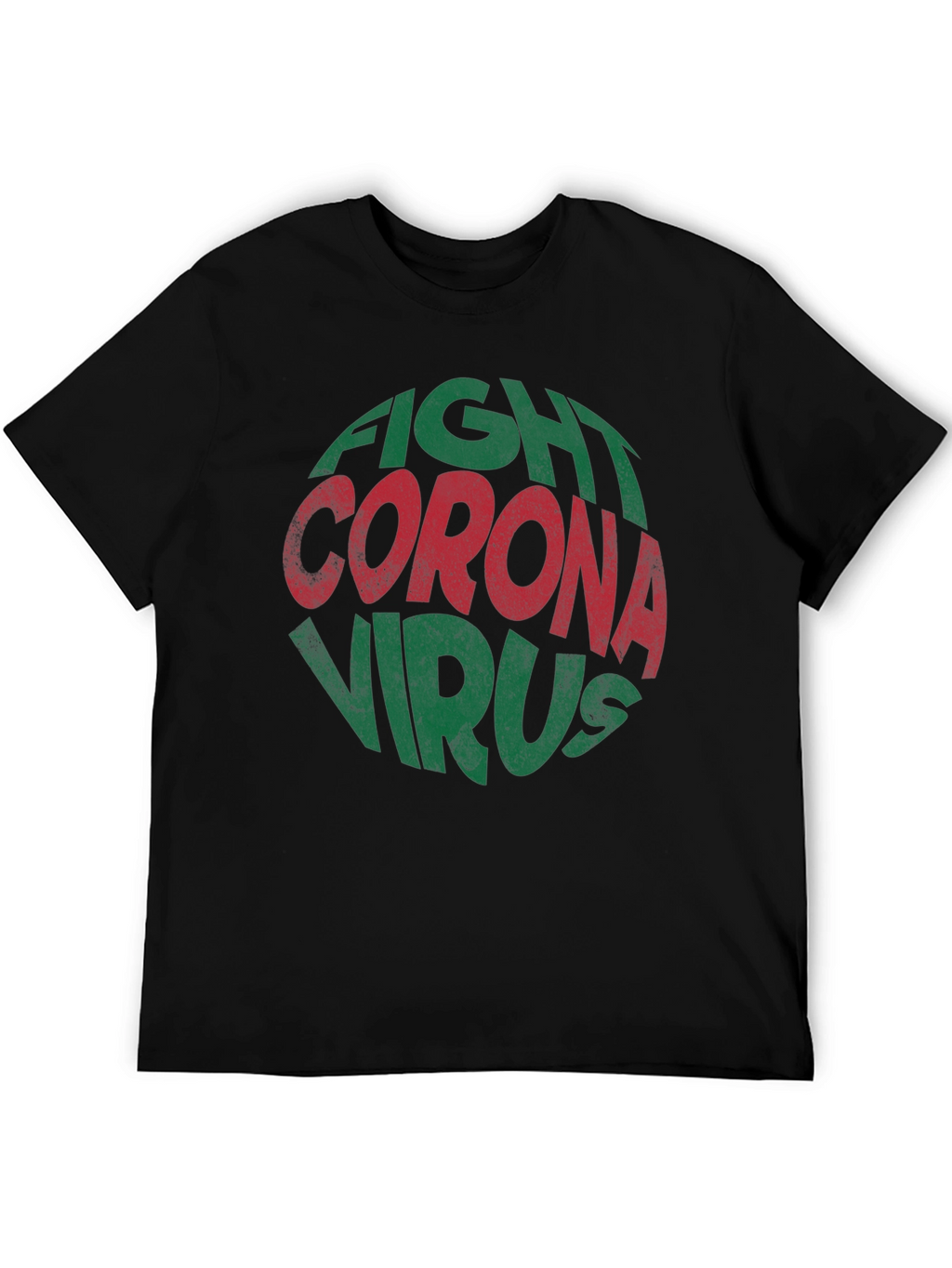 Fight Corona Virus Graphic Print T-Shirt